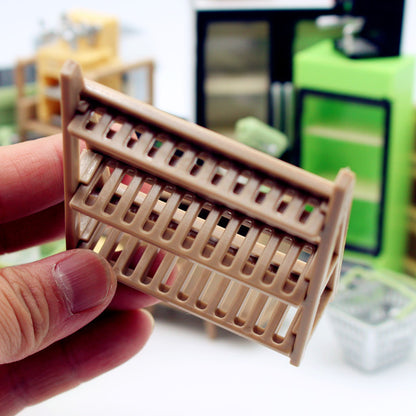 1/12 Dollhouse Miniature Storage Rack, DIY 3-Tier Multi-Layer Shoe Cabinet Shelf, Tiny Living Room Furniture OB11 Blythe Doll Accessory