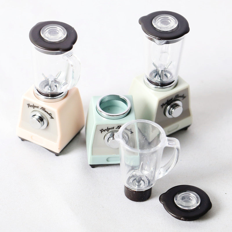 1/12 Miniature Blender Toy, Cute Dollhouse Kitchen Juicer Model, Tiny Play Food Smoothie Maker Ornament for OB11 Blythe Doll Accessory