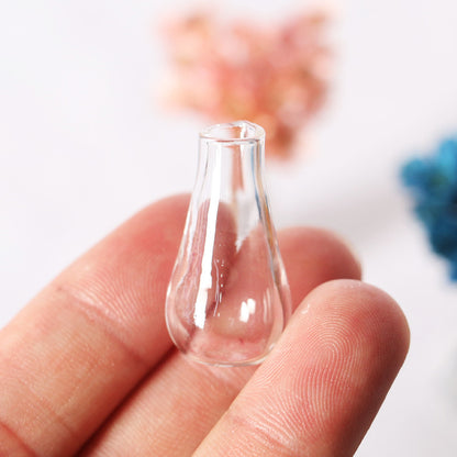 1/12 Dollhouse Miniature Dried Flowers Glass Vase Set, Tiny Real Flower Bouquet, Micro Potted Plant Desk Decor OB11 BJD Dollhouse Accessory